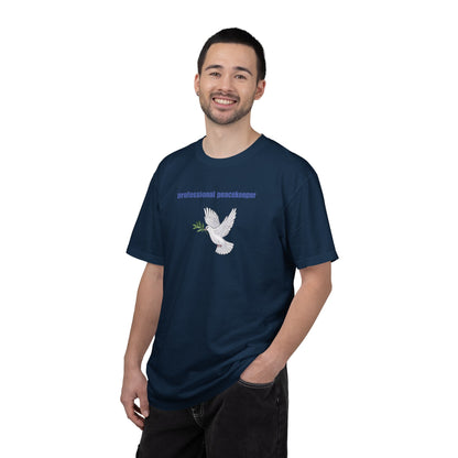 Professional Peacekeeper T-Shirt, Unisex Garment-Dyed Tee, Gift for Activists, Eco-Friendly Apparel, Casual Wear, Summer Style