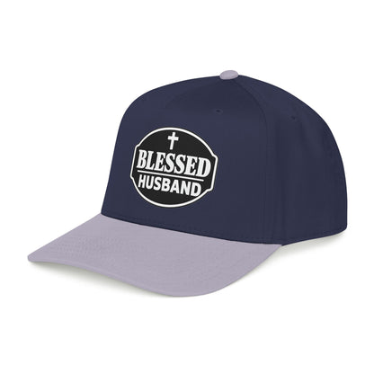 Blessed Husband Embroidered Hat Mid Profile Baseball Cap | Husband Dad Faith