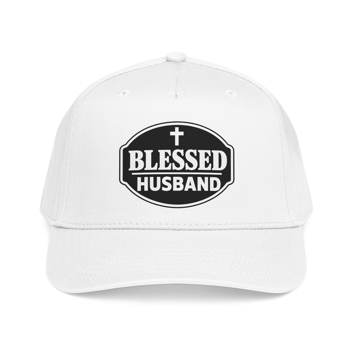 Blessed Husband Embroidered Hat Mid Profile Baseball Cap | Husband Dad Faith