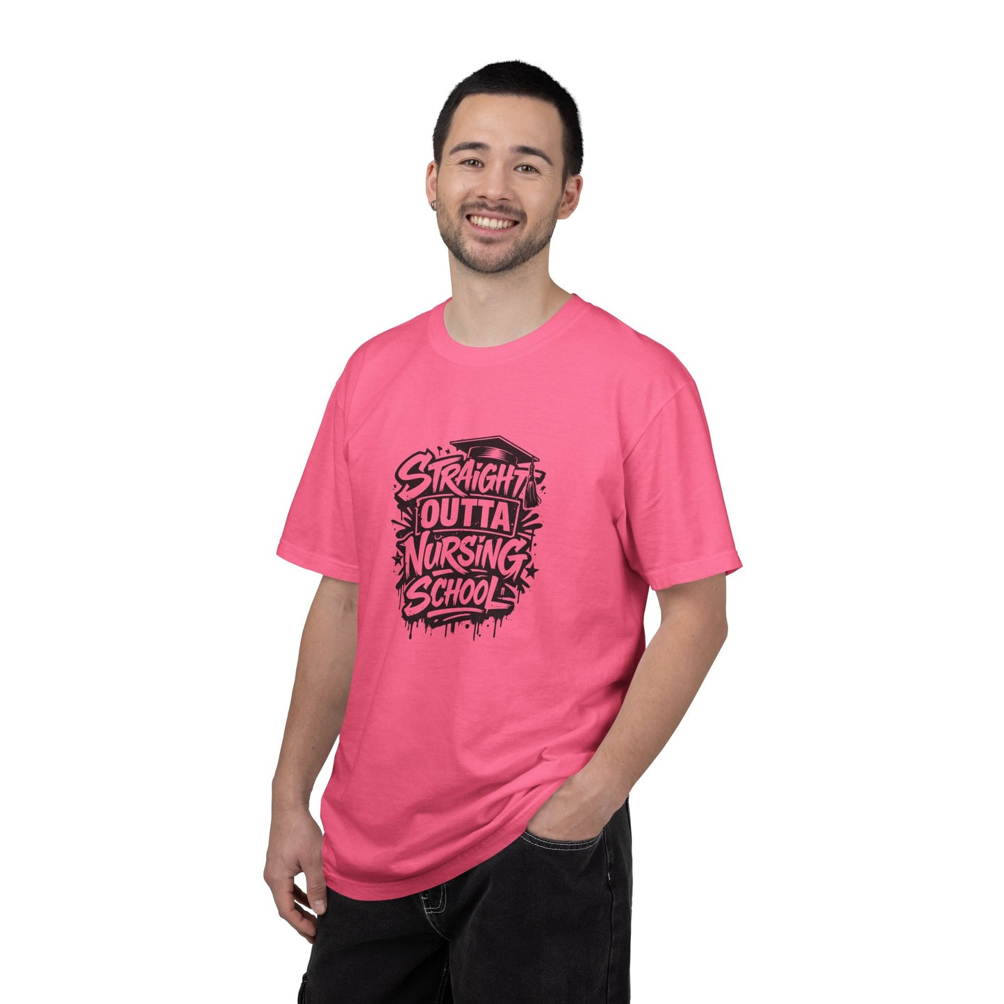 Straight Outta Nursing School T-shirt | Nursing Graduate Tee, Cap Graphic
