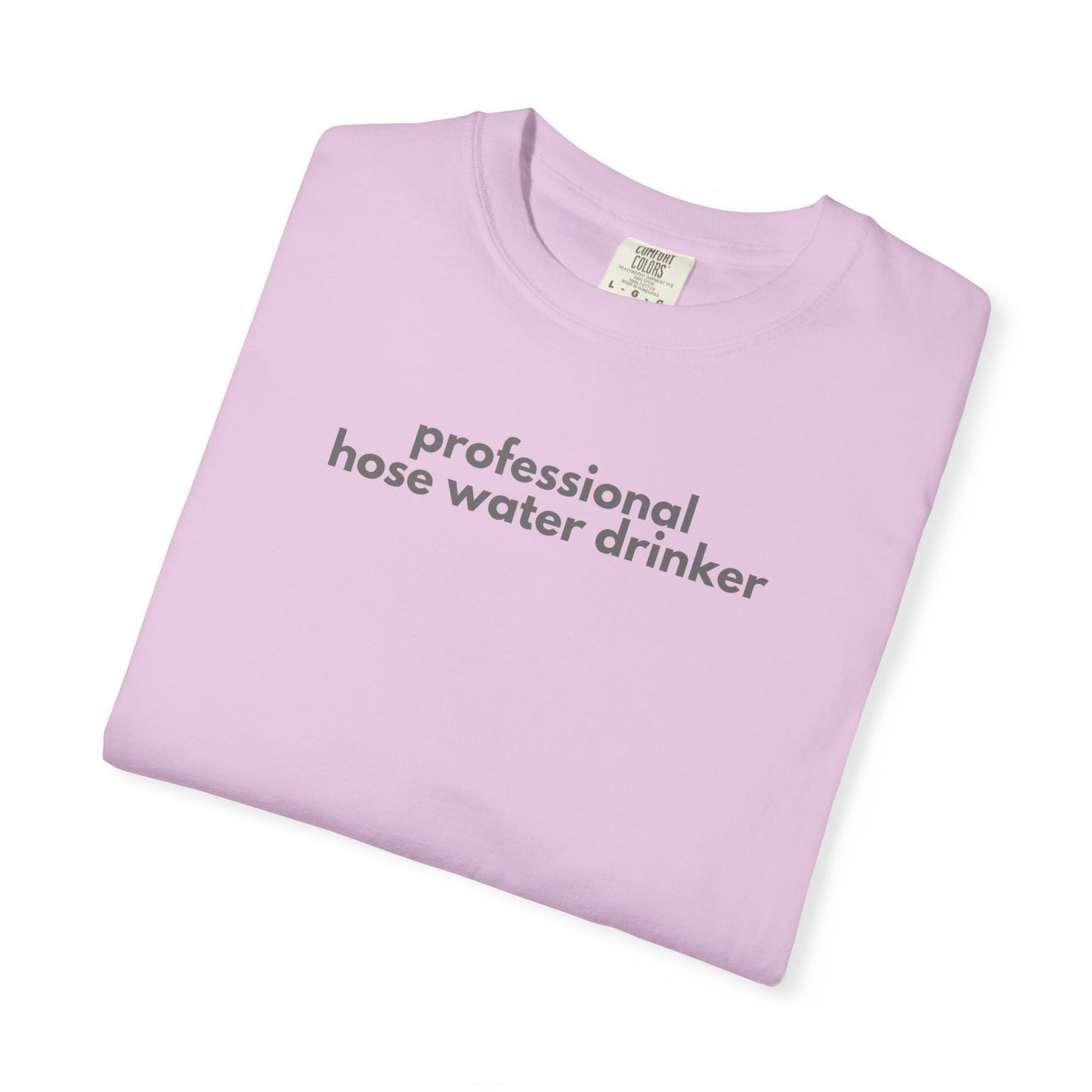 Funny Professional Hose Water Drinker Gen X Humor Unisex T-shirt, Sarcastic Tee, Novelty Shirt, Gift for Gen X, Humorous Graphic Tee