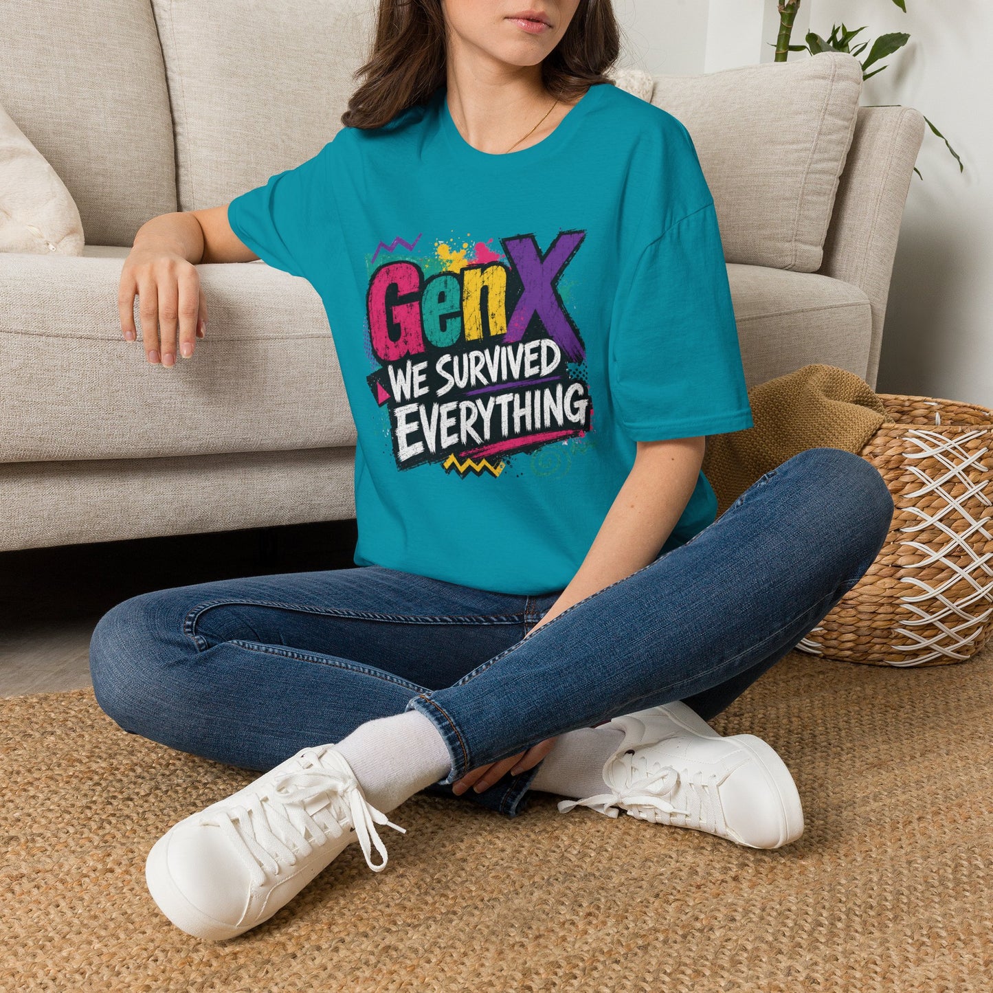 Gen X We Survived Everything T-Shirt | 90s Retro Graphic Tee