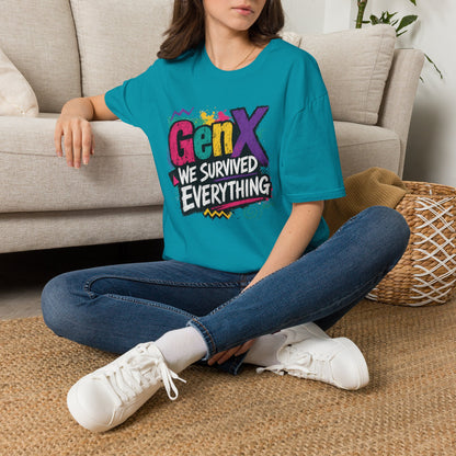 Gen X We Survived Everything T-Shirt | 90s Retro Graphic Tee