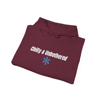 Chilly & Unbothered hoodie | Snowflake graphic sweatshirt
