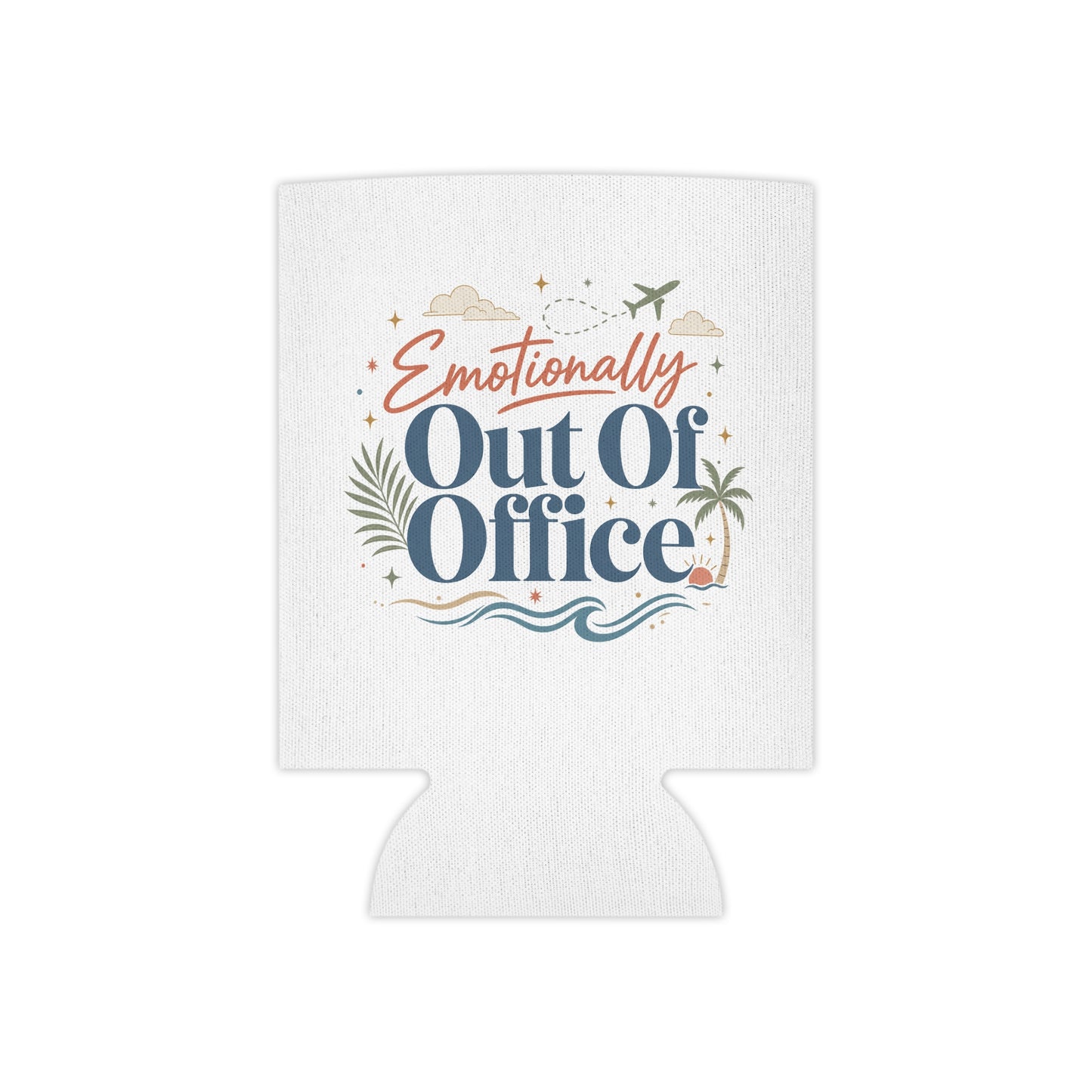 Emotionally Out Of Office Can Cooler | Vacation Tropical Can Cooler