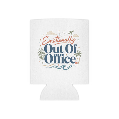 Emotionally Out Of Office Can Cooler | Vacation Tropical Can Cooler