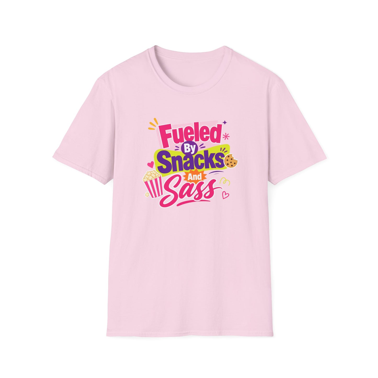 Fueled by Snacks and Sass T-Shirt | Snack Quote Tee