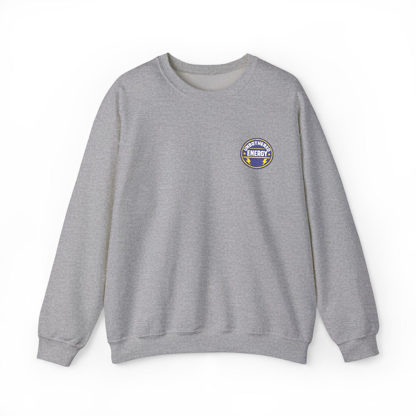Unbothered Energy embroidered sweatshirt | Funny Slogan Crewneck