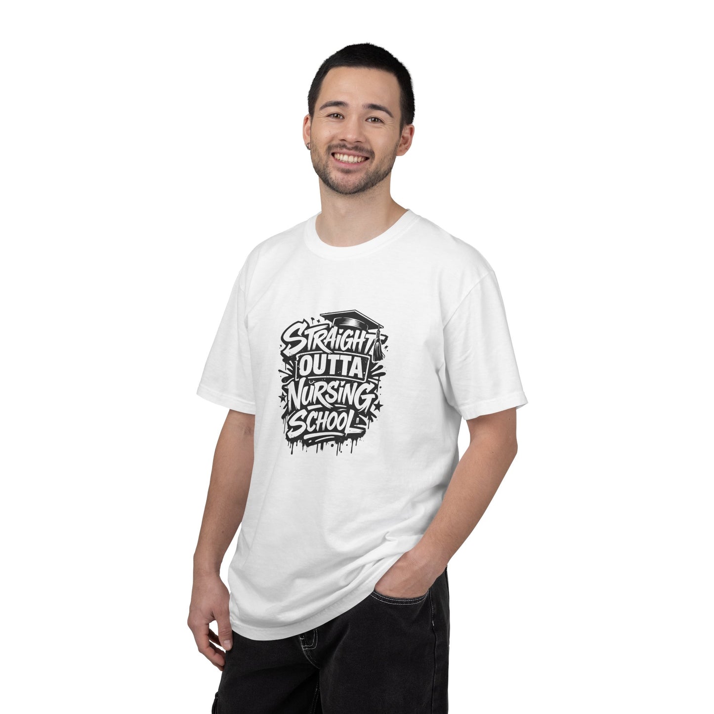 Straight Outta Nursing School T-shirt | Nursing Graduate Tee, Cap Graphic