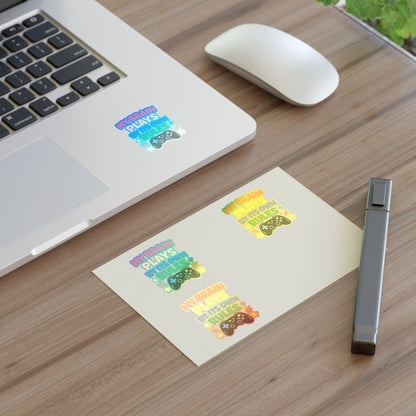 My Brain Plays By Its Own Rules Sticker Sheet | Autism Awareness Stickers