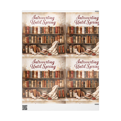 Charming Book-Themed Wrapping Paper, Ideal for Book Lovers, Gifts for Holidays, Birthdays, Literary Celebrations, Eco-Friendly Gift Wrap