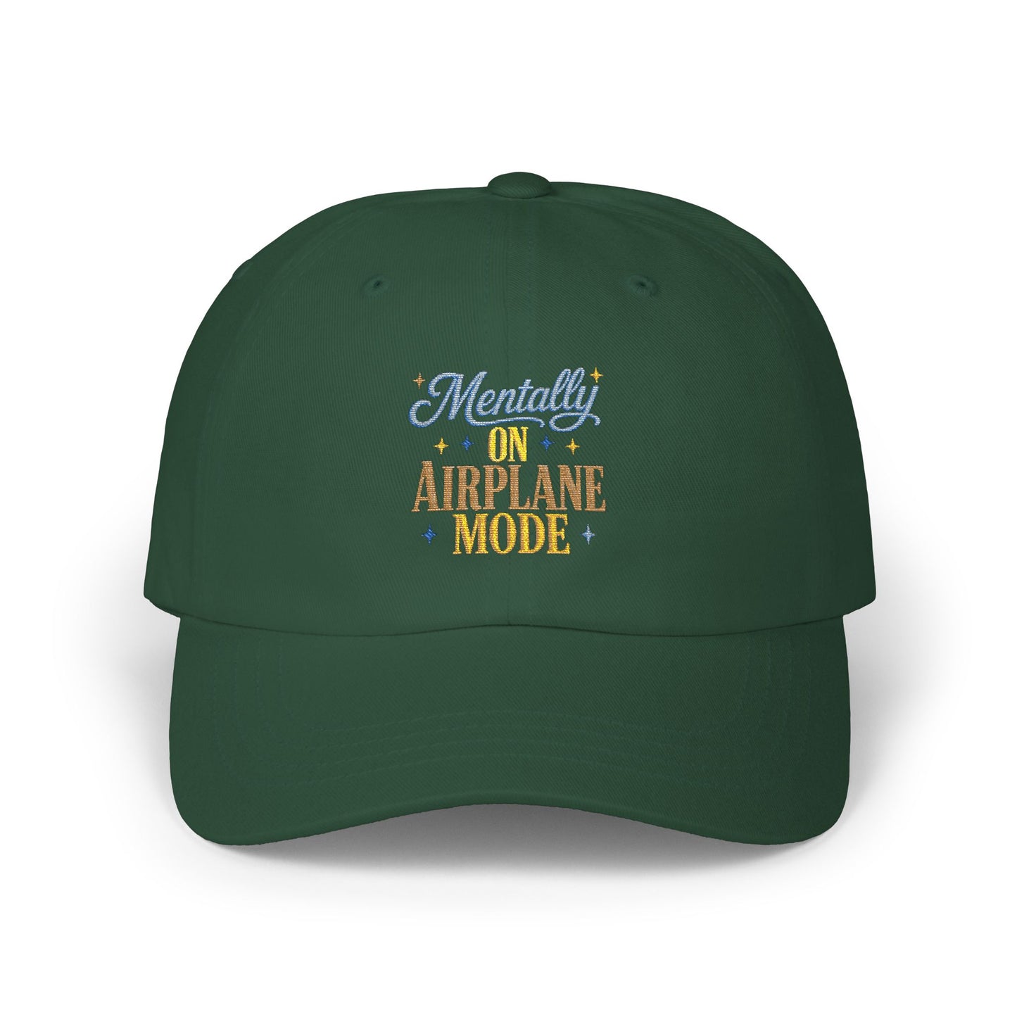 Mentally On Airplane Mode Dad Cap | Mental Health Humor