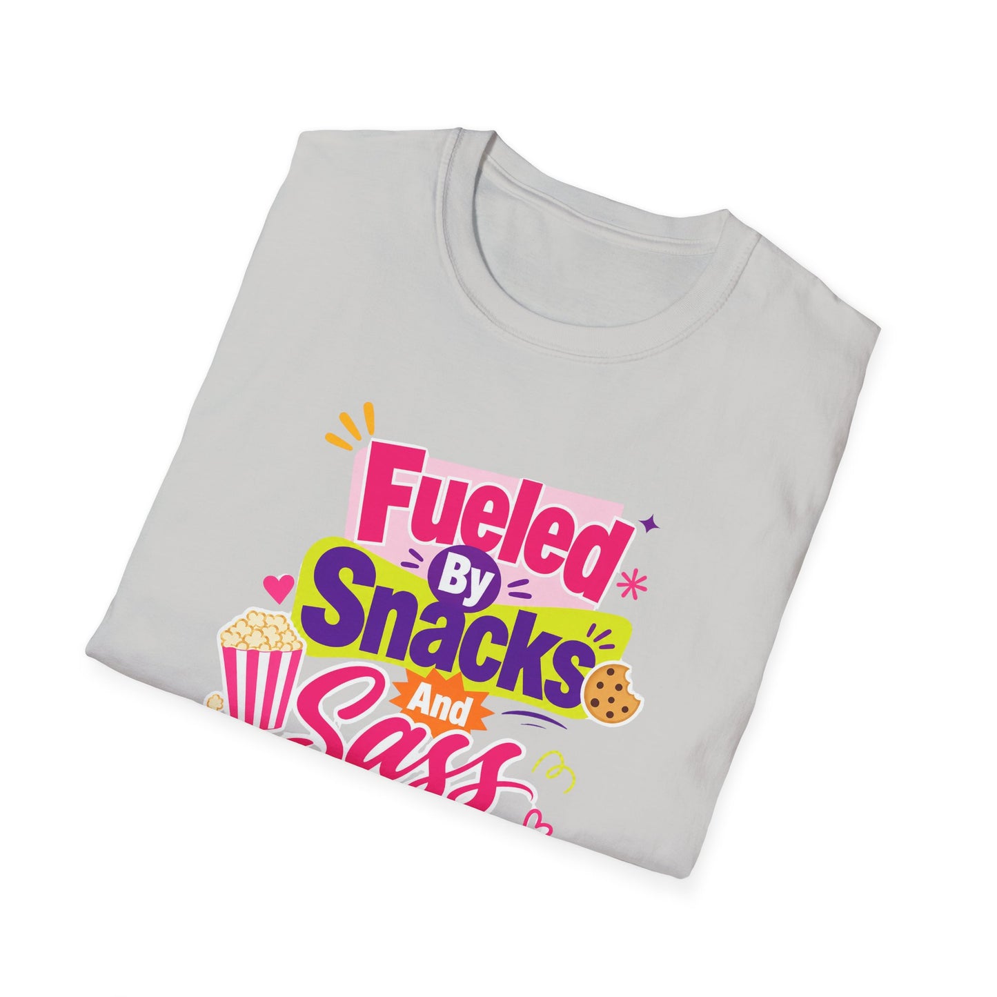 Fueled by Snacks and Sass T-Shirt | Snack Quote Tee