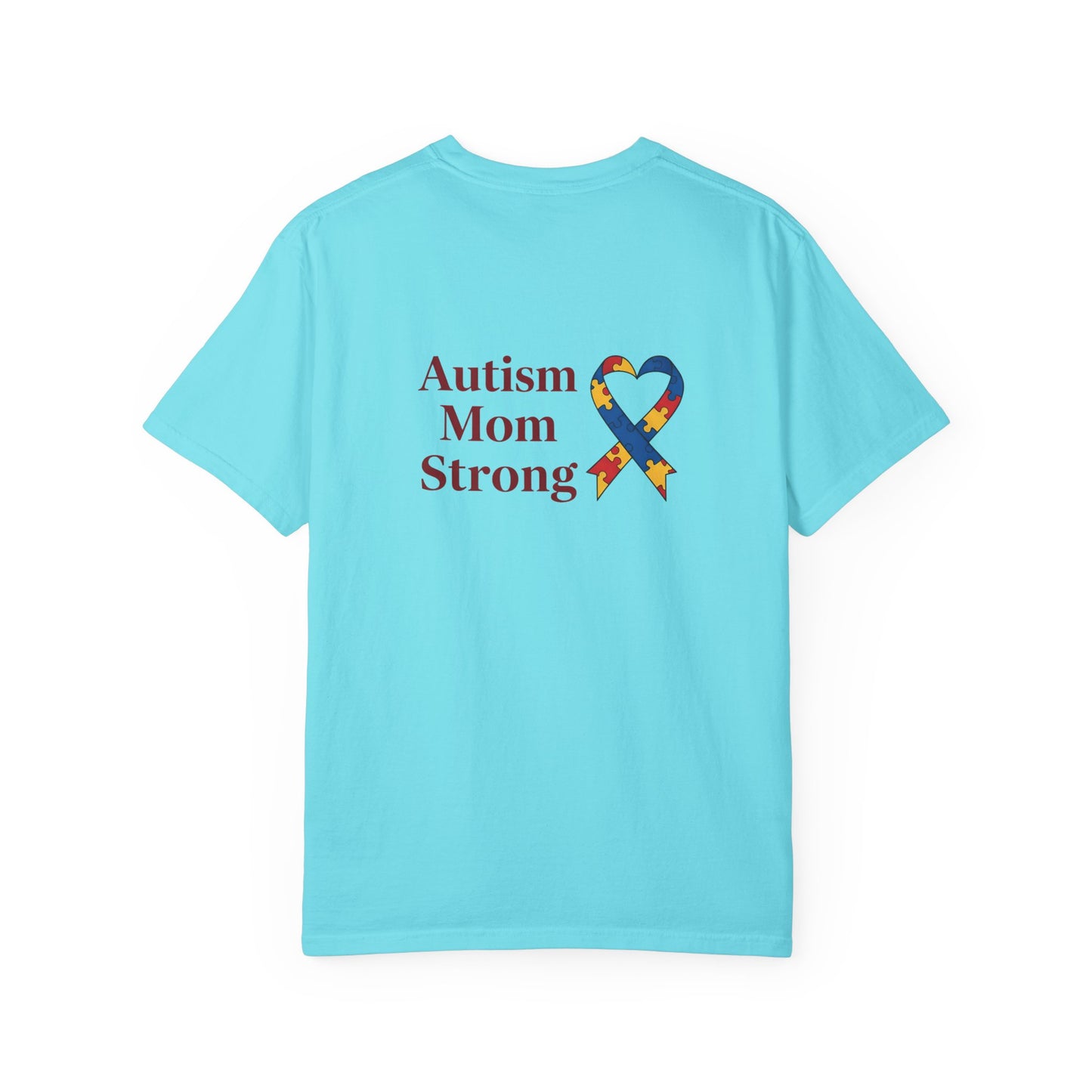 Autism Mom Strong T-shirt | Autism Awareness Puzzle Ribbon
