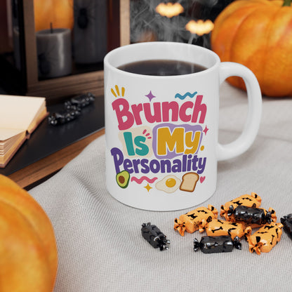Brunch Is My Personality Mug | Avocado Toast Coffee Cup
