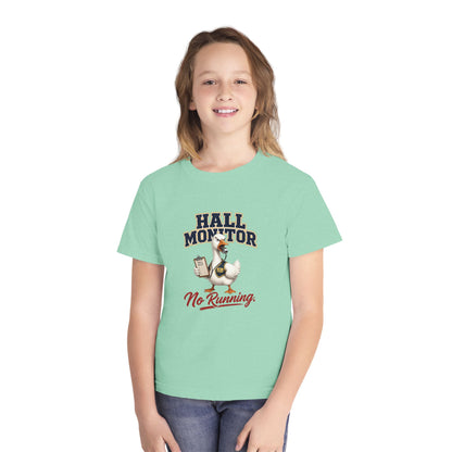 Hall Monitor Goose No Running Tee | Kids school safety shirt