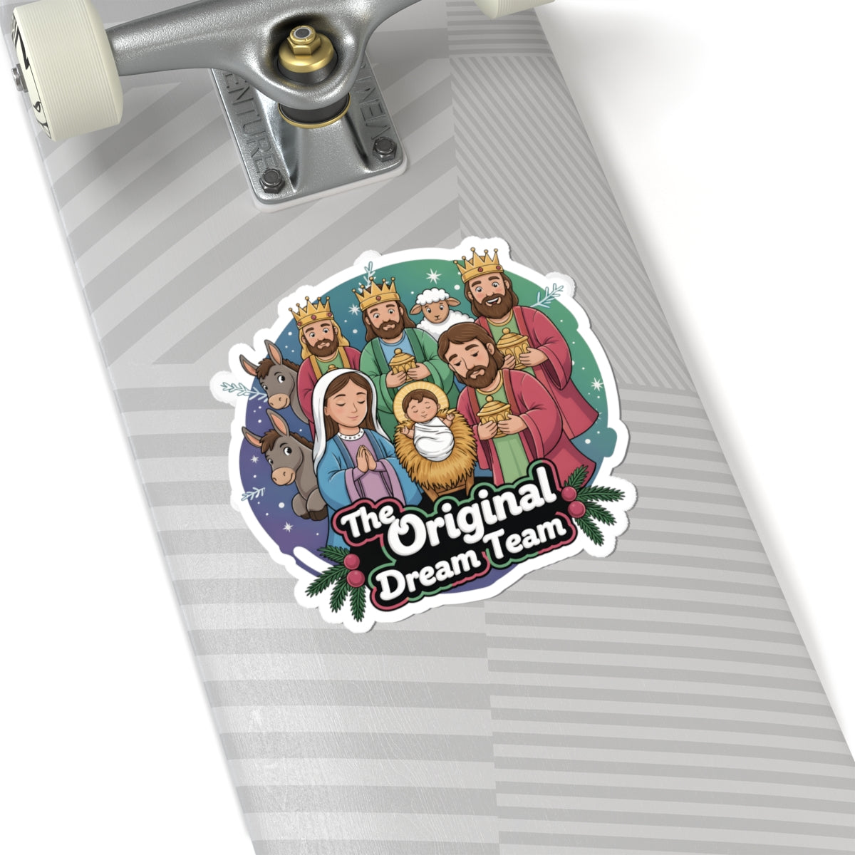 The Original Dream Team Nativity Sticker | Kiss-Cut Christmas Sticker