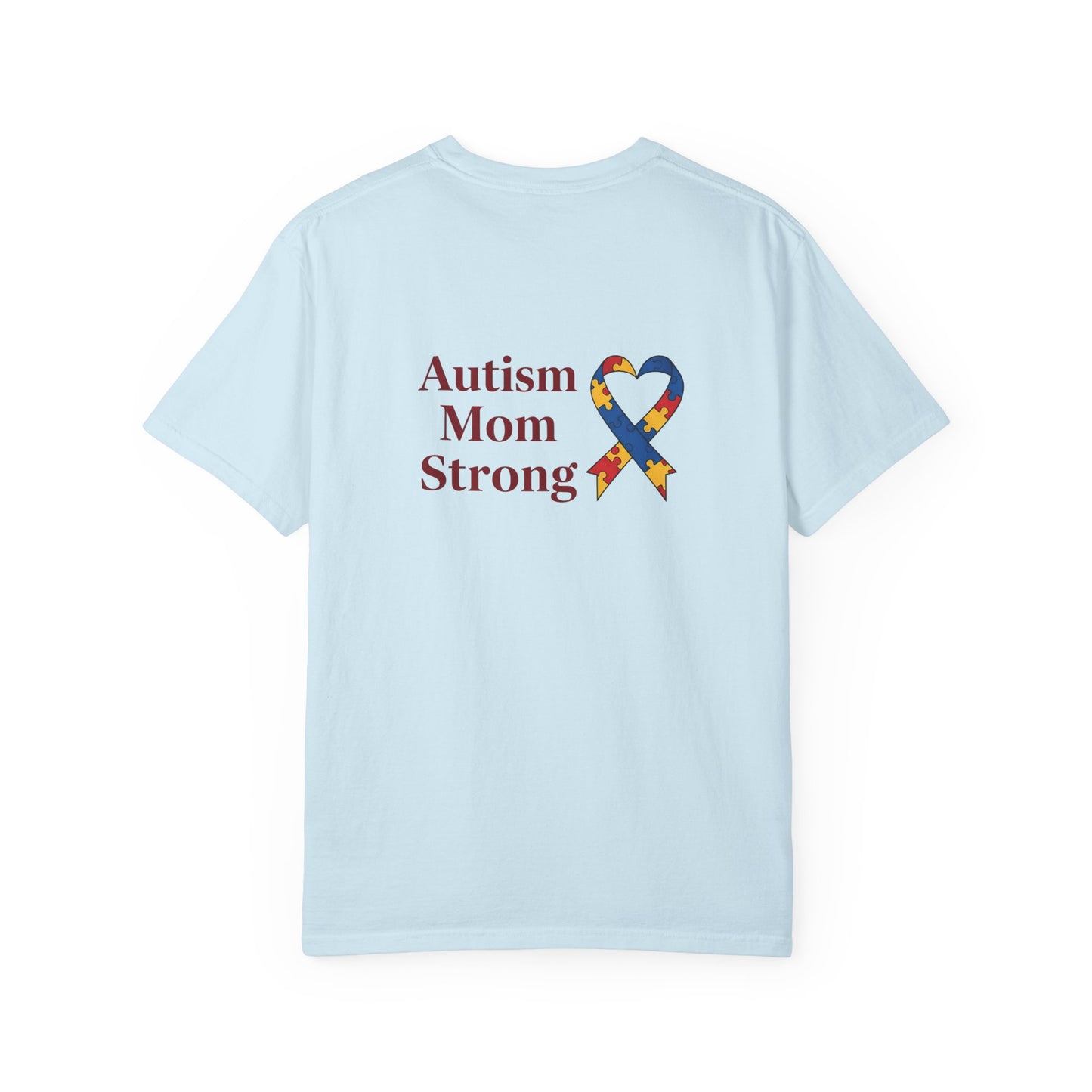 Autism Mom Strong T-shirt | Autism Awareness Puzzle Ribbon