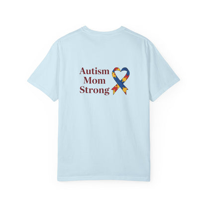 Autism Mom Strong T-shirt | Autism Awareness Puzzle Ribbon