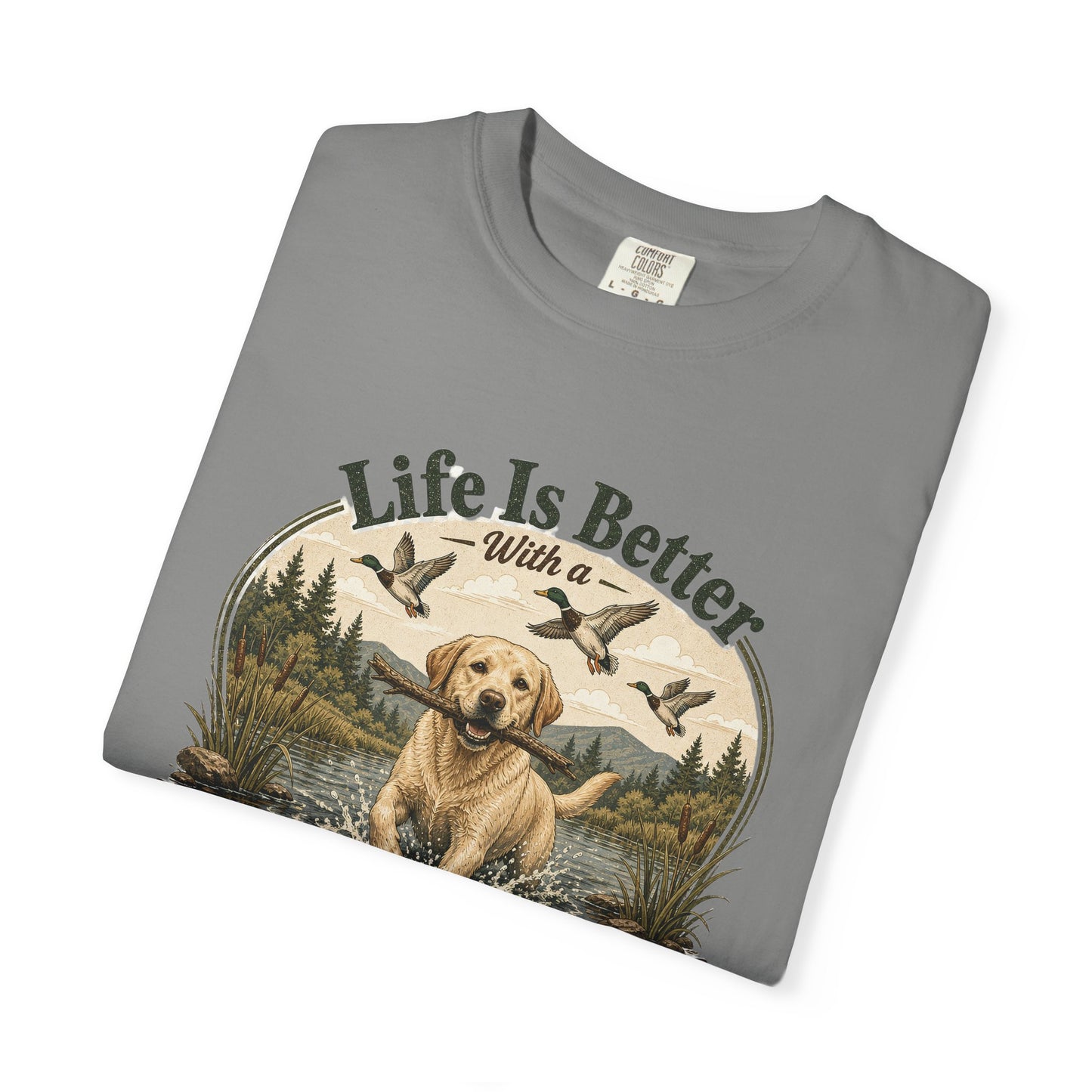 Life Is Better with a Labrador T-shirt | Lab Dog Design