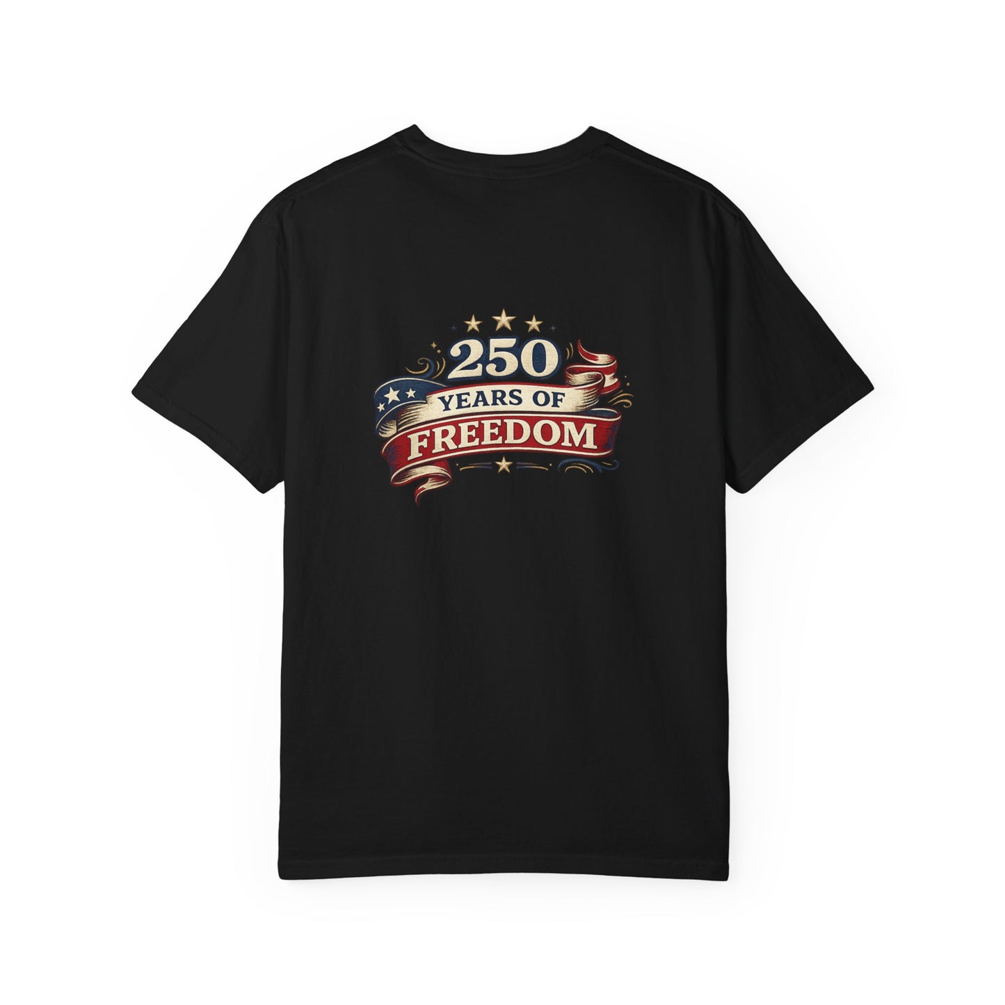 250 Years of Freedom T-shirt | American Flag Ribbon Patriotic Tee