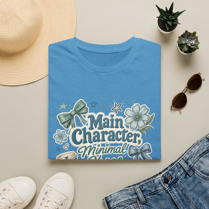 Main Character Minimal Chaos T-Shirt | Floral Bows Stars Design