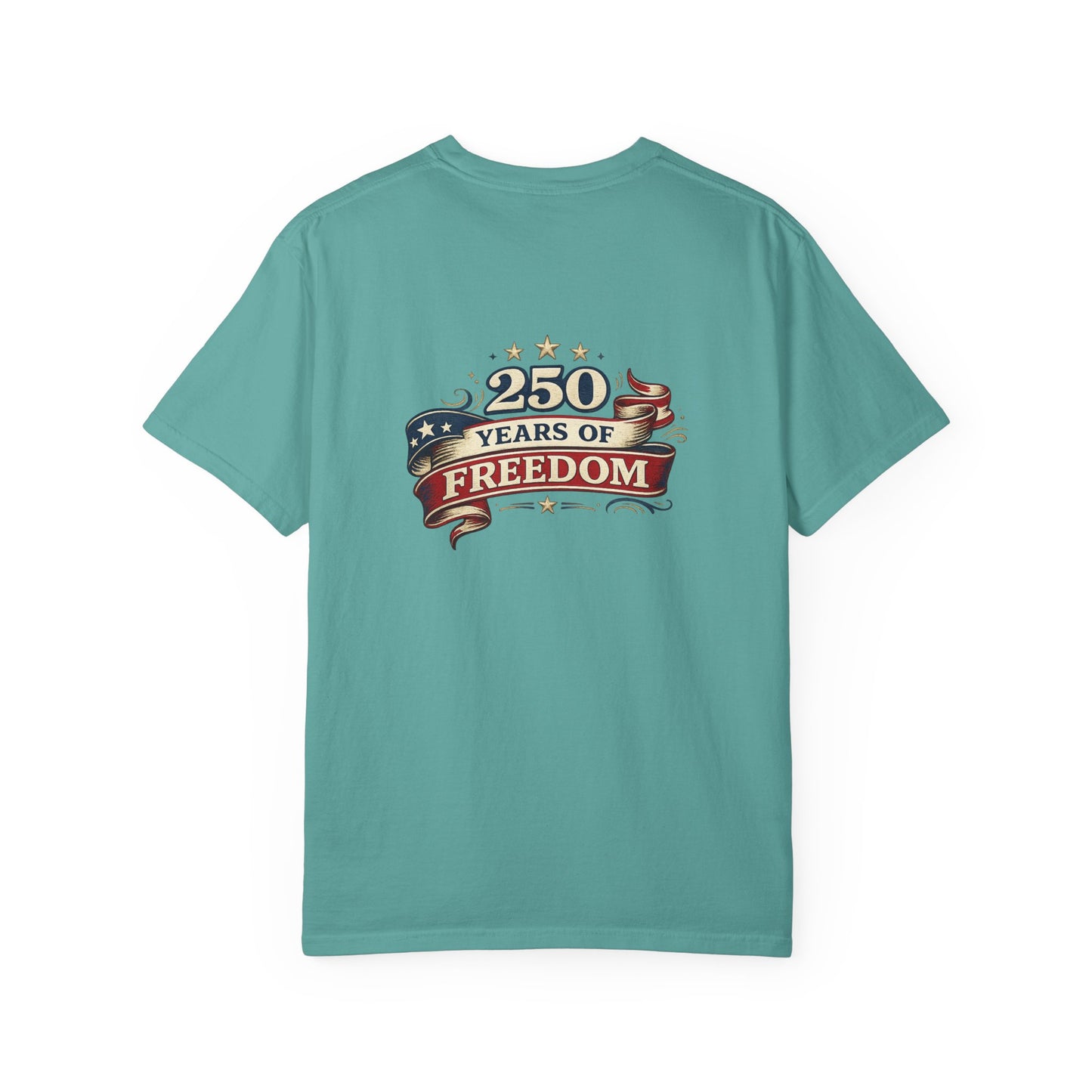 250 Years of Freedom T-shirt | American Flag Ribbon Patriotic Tee