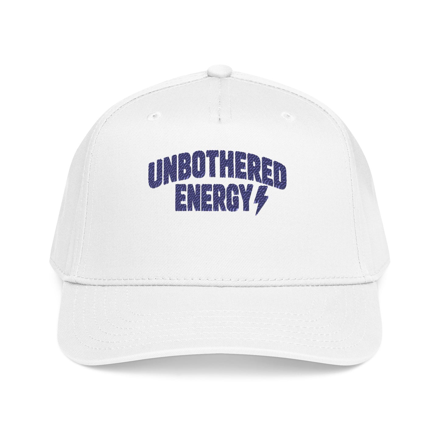 Unbothered Energy Mid Profile Baseball Cap | Embroidered Phrase