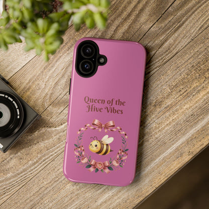 Queen of the Hive Bee Phone Case | Cute Floral Bee iPhone Case