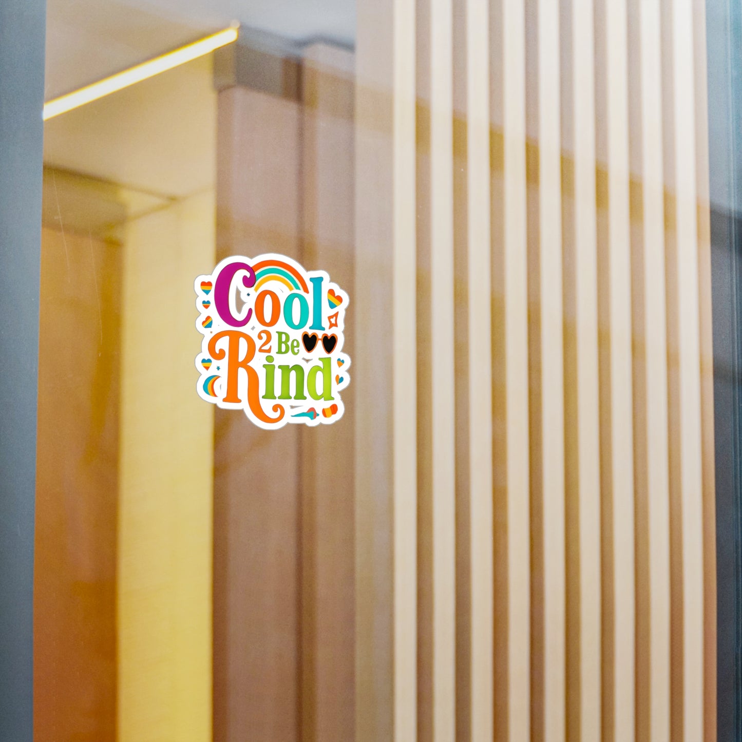 Vibrant Vinyl Decals for Kindness | Cool 2 be Kind Stickers, Fun Wall Art, LGBTQ+ Decor, Kids Room Accessories, Gift for Friends