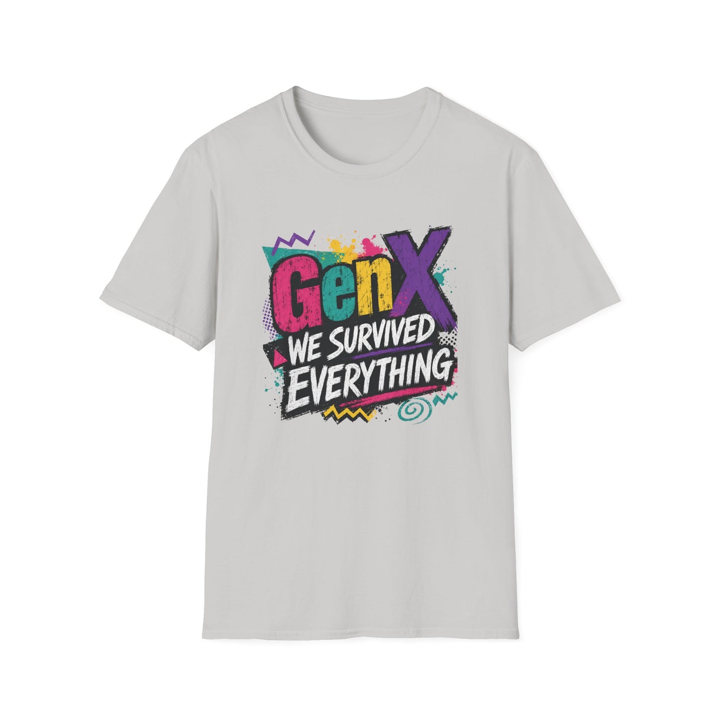 Gen X We Survived Everything T-Shirt | 90s Retro Graphic Tee