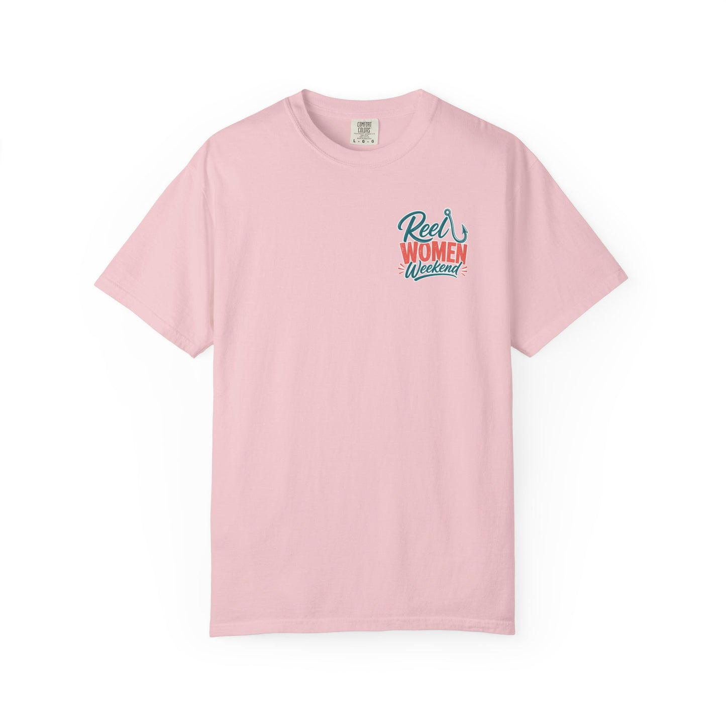 Reel Women Weekend T-shirt | Fishing Hook Typography Tee