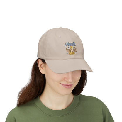 Mentally On Airplane Mode Dad Cap | Mental Health Humor