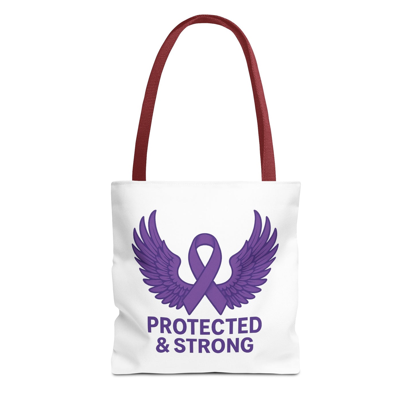 Protected and Strong Awareness Tote Bag, Eco-Friendly Shoulder Bag, Reusable Grocery Bag, Canvas Shopping Tote, Gift for Activists,