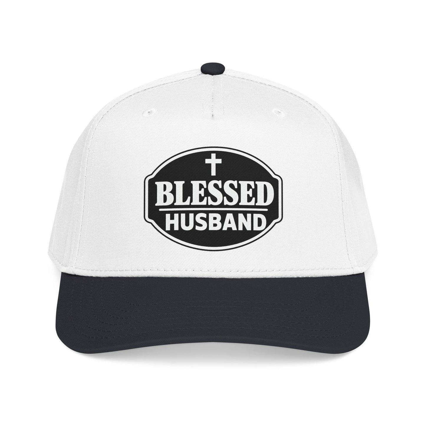 Blessed Husband Embroidered Hat Mid Profile Baseball Cap | Husband Dad Faith