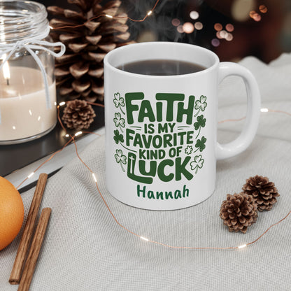 Lucky Shamrock Coffee Mug | St. Patrick's Day Clover Design