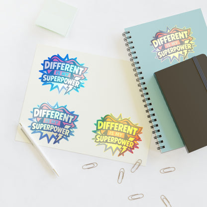 Different Is My Superpower Autism Sticker Sheets | Neurodiversity Pride Stickers