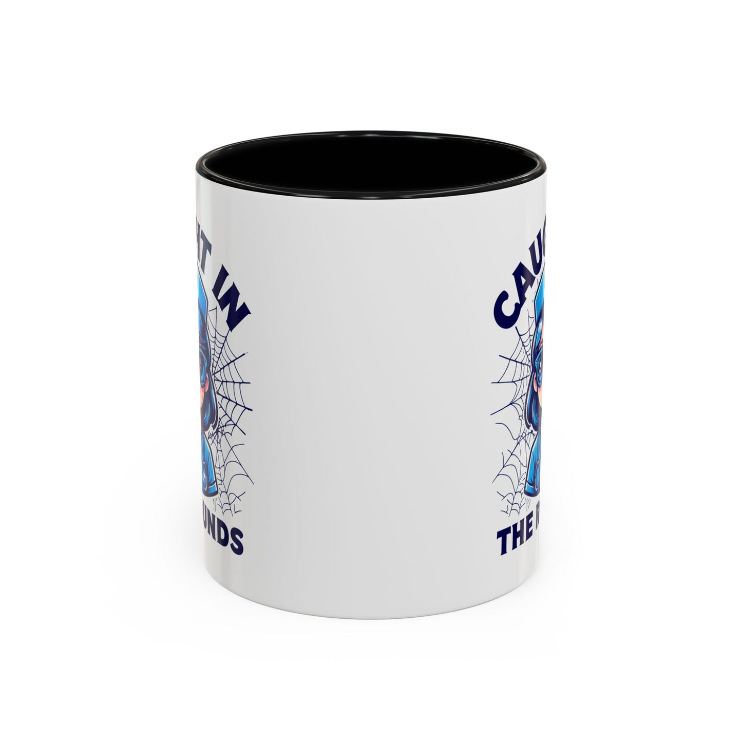 Nurse Coffee Mug, Cute Nursing Gift, Healthcare Appreciation, Fun Spider Design, Caught in the Rounds Mug
