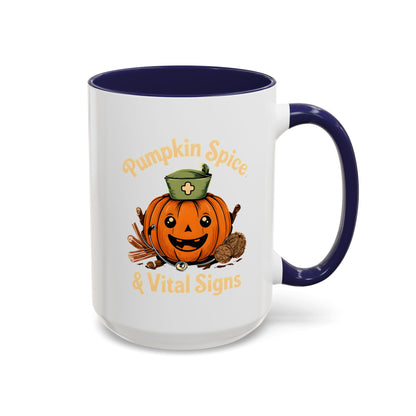 Pumpkin Spice Coffee Mug - Perfect for Fall Decor, Nursing Gifts, Halloween Parties, Cozy Mornings, Harvest Gatherings
