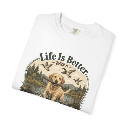 Life Is Better with a Labrador T-shirt | Lab Dog Design