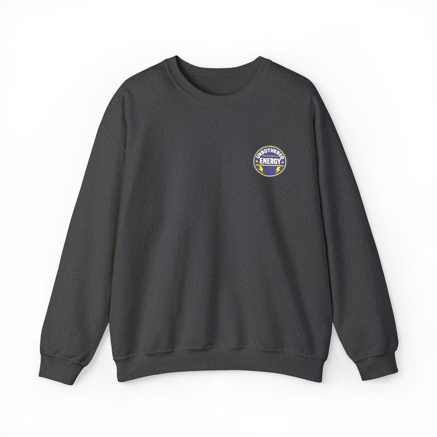 Unbothered Energy embroidered sweatshirt | Funny Slogan Crewneck