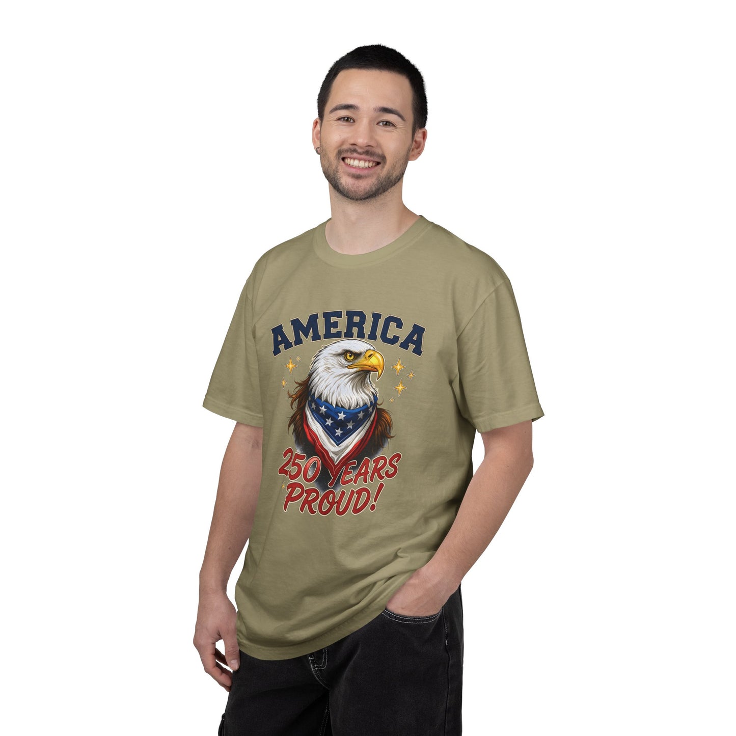 America Eagle 250 Years Proud T-Shirt | Patriotic Bald Eagle Tee - 250th Anniversary