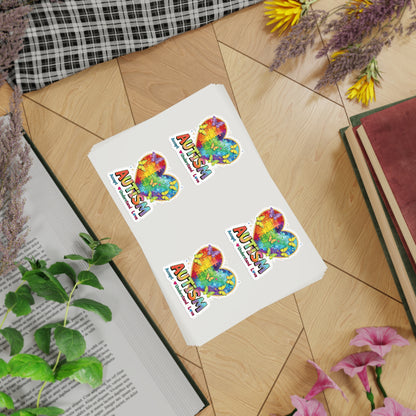 Autism Puzzle Heart Sticker Sheet Bundle, Sticker