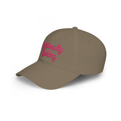Emotionally Baking Cap | Embroidered Script Baseball Cap
