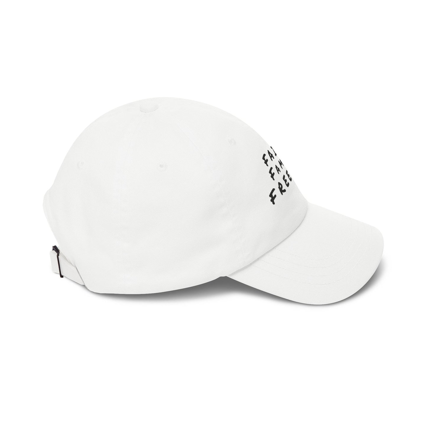 Classic Dad Cap - Faith Family Freedom Hat, Patriotic Baseball Cap, Religious Embroidered Cap, Vintage Dad Hat, American Pride Headwear