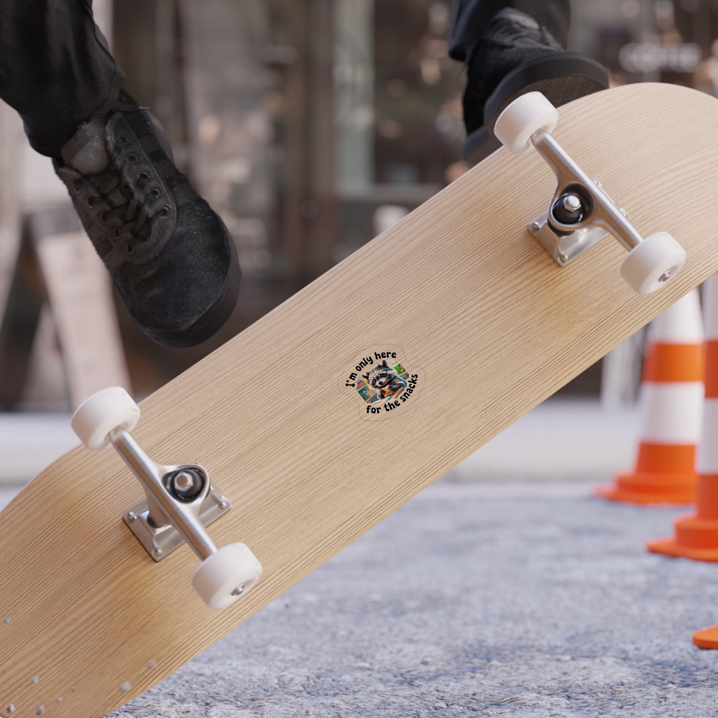 Sticker - Racoon I'm Only Here for the Snacks - Back to School