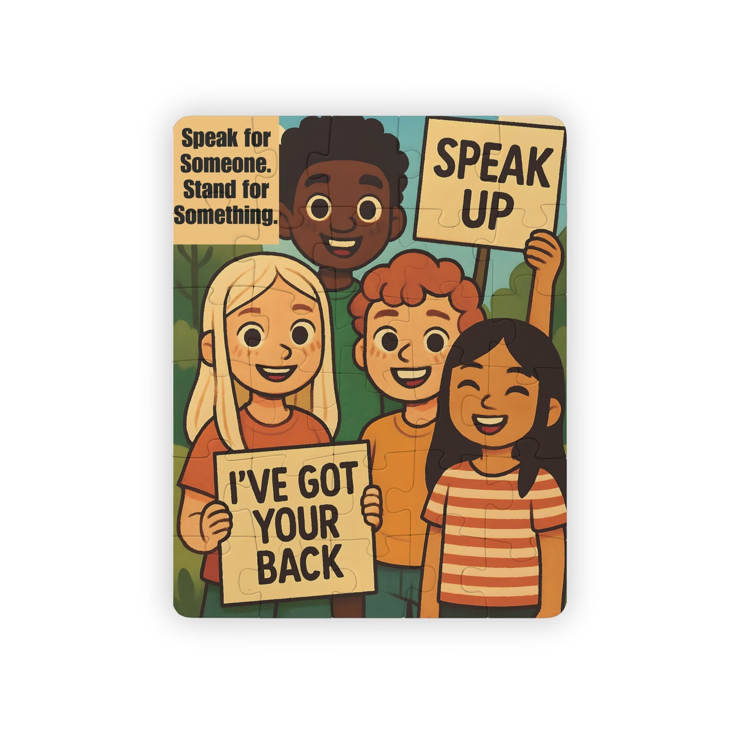 Kids' Puzzle: Speak Up, Empowering 30-Piece Puzzle for Young Minds, Educational Toy, Supportive Message, Fun Family Activity, Gifts for Kids