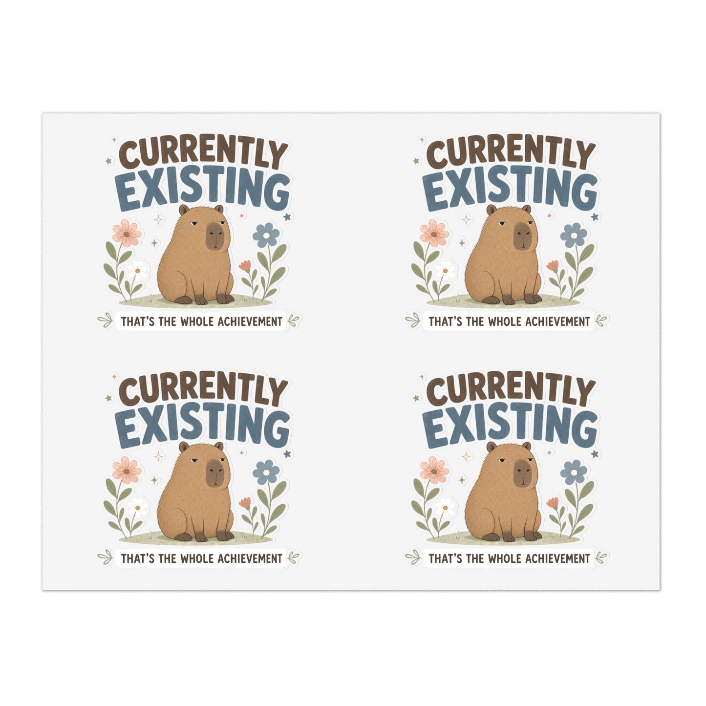 Capybara Sticker Sheet sticker sheet | capybara illustrations, cute animal stickers