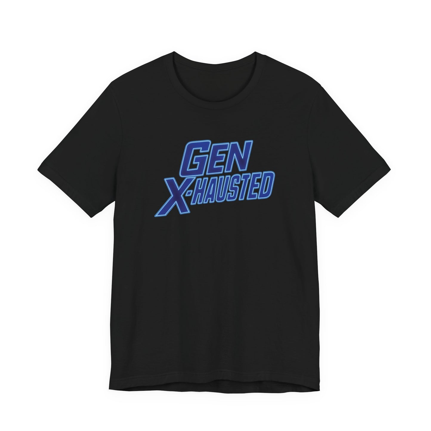 Gen X-Hausted Unisex Tee - Retro Humor Tee, Gift for Gen X, Casual Wear, Trendy Graphic Shirt, Unique Meme Apparel