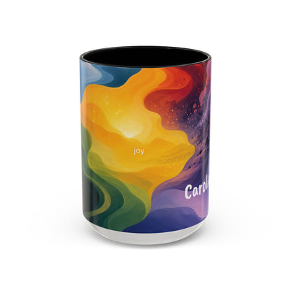 Colorful Emotional Spectrum Mug | Personalized Name Coffee Mug